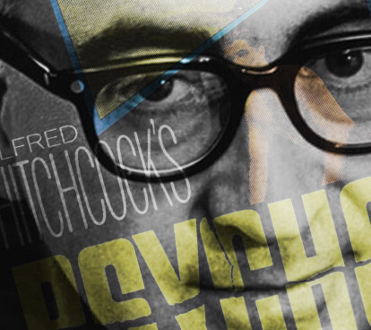 Saul Bass and the poster Psyco blened together